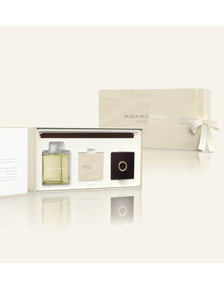 Box Acqua Di Sardegna - Room Scent Diffuser With Tray, Glass And Stones Myrtle 200 ml