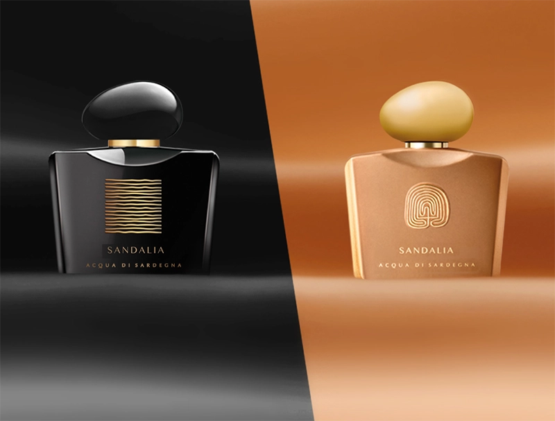 Sandalia Luxury Collection Acqua di Sardegna 100 ml Profumi Unisex boccette nere e dorate