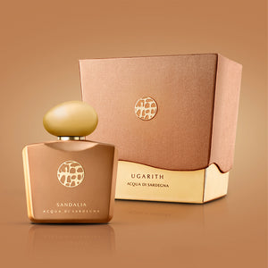 Profumo Sandalia Shardana Ugarith 100 ml Acqua di Sardegna boccetta dorata