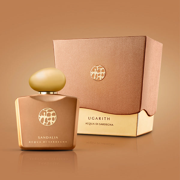Profumo Sandalia Shardana Ugarith 100 ml Acqua di Sardegna boccetta dorata